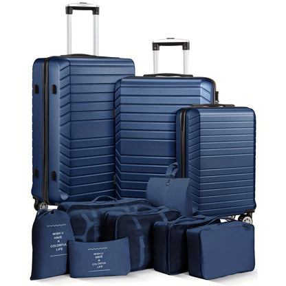 Luggage Set – 10 Piece, ABS Hardshell, Spinner Wheels, Combination Lock – detail view 8