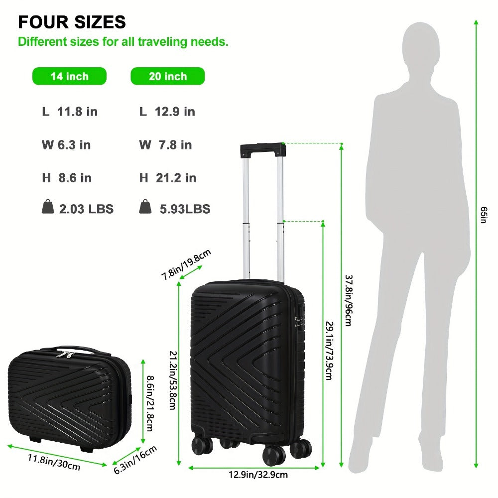 Luggage Set – 2 Piece, 20 Inch, 14 Inch, Spinner Wheels – detail view 30