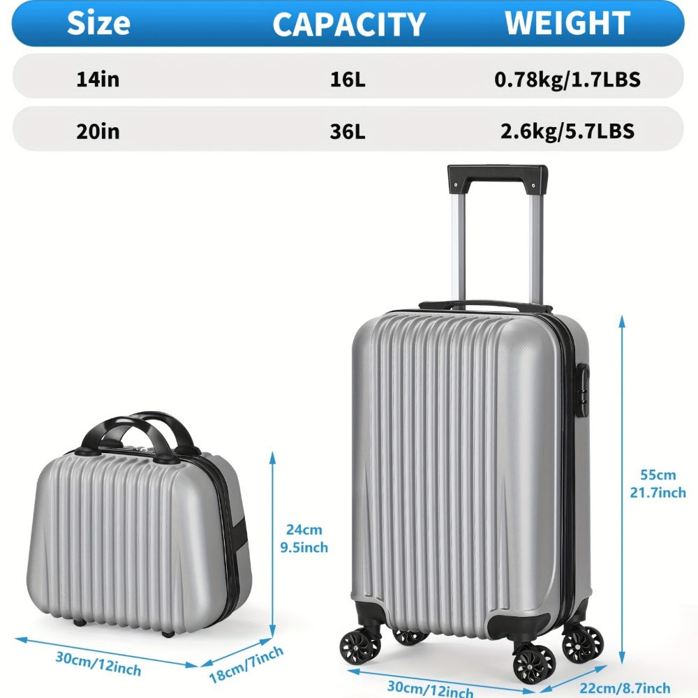 Luggage Set – 2-Piece, 20 Inch, Hardshell, for Travel & Work – detail view 26