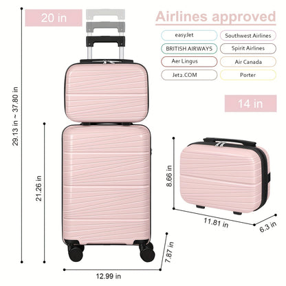 Luggage Set – 2 Piece, Lightweight, for Travel & School – detail view 17