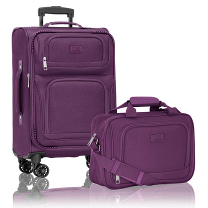 Luggage Set – 2 Piece, Soft Shell, Expandable, Spinner Wheels – detail view 24