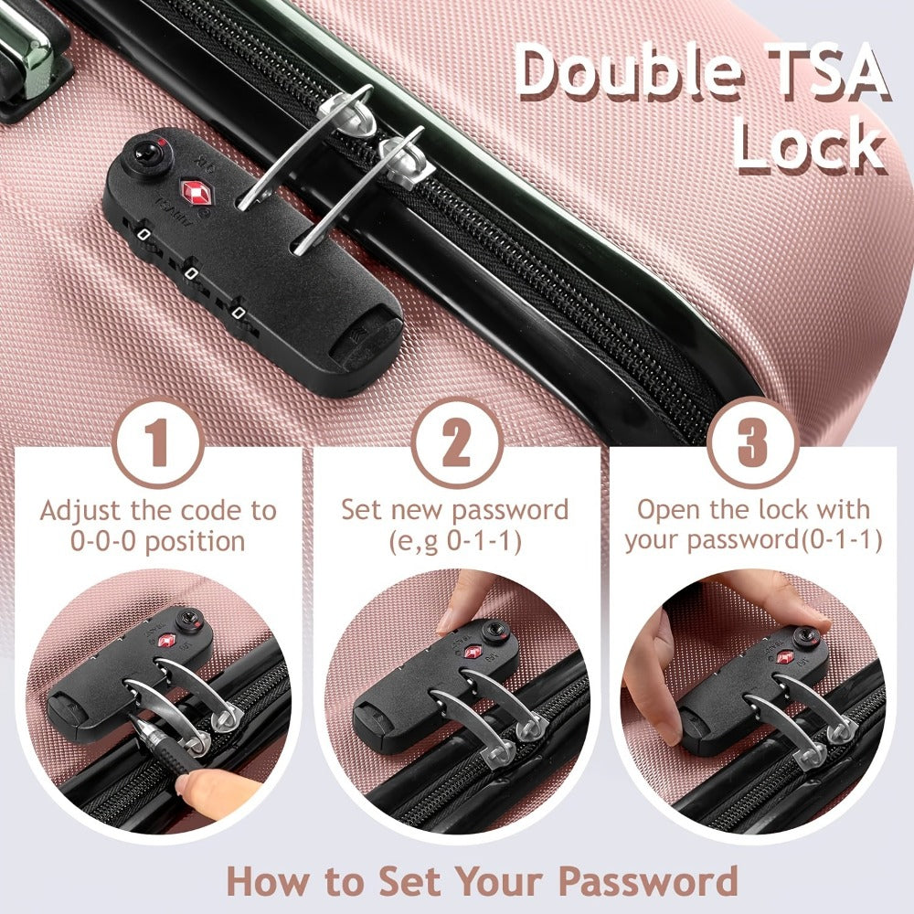 Luggage Set – 3 Piece, 28 Inch, Hardshell, TSA Lock – detail view 32