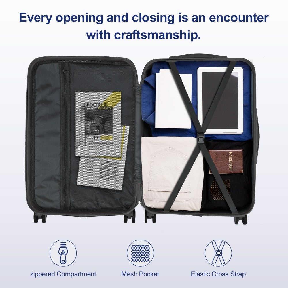 Luggage Set – 3 Piece, 28 Inch, Hardshell, Spinner Wheels – detail view 14