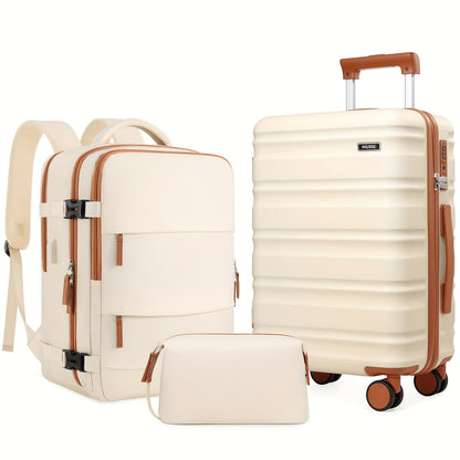 Luggage Set – 3 Piece, Hardshell, TSA Lock, Spinner Wheels – detail view 14