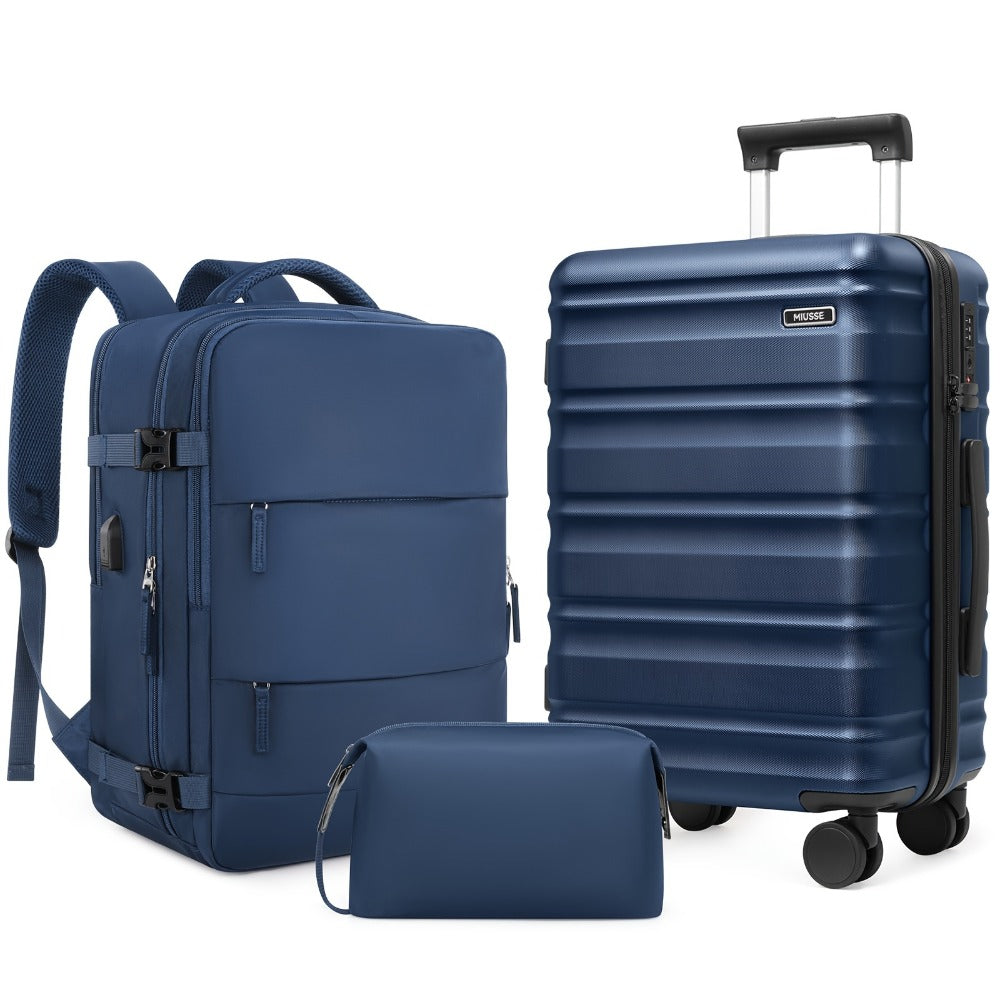 Luggage Set – 3 Piece, Hardshell, TSA Lock, Spinner Wheels – detail view 6