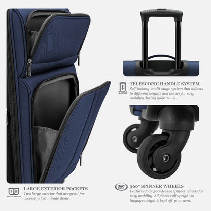 Luggage Set – 30 Inch, Expandable, Spinner Wheels, Lightweight – detail view 25