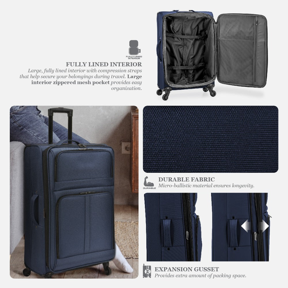 Luggage Set – 30 Inch, Expandable, Spinner Wheels, Lightweight – detail view 26