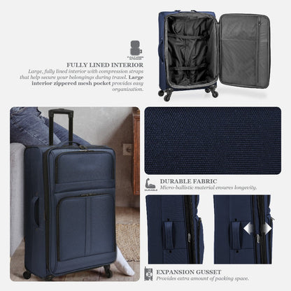 Luggage Set – 30 Inch, Expandable, Spinner Wheels, Lightweight – detail view 26