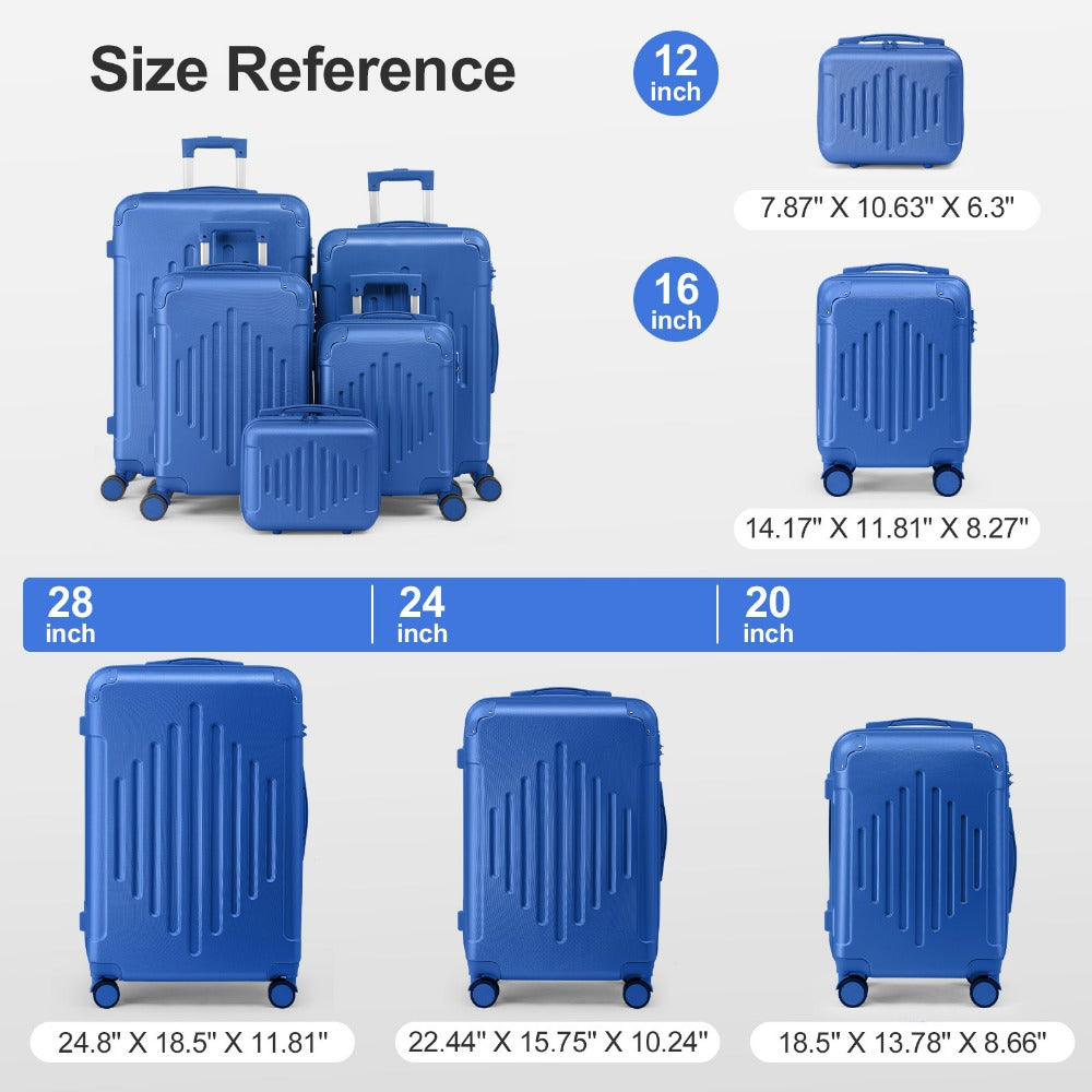 Luggage Set – 5 Piece, 28 Inch, Hardshell, TSA Lock – detail view 38
