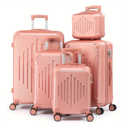 Luggage Set – 5 Piece, TSA Lock, Spinner Wheels, Lightweight – front view