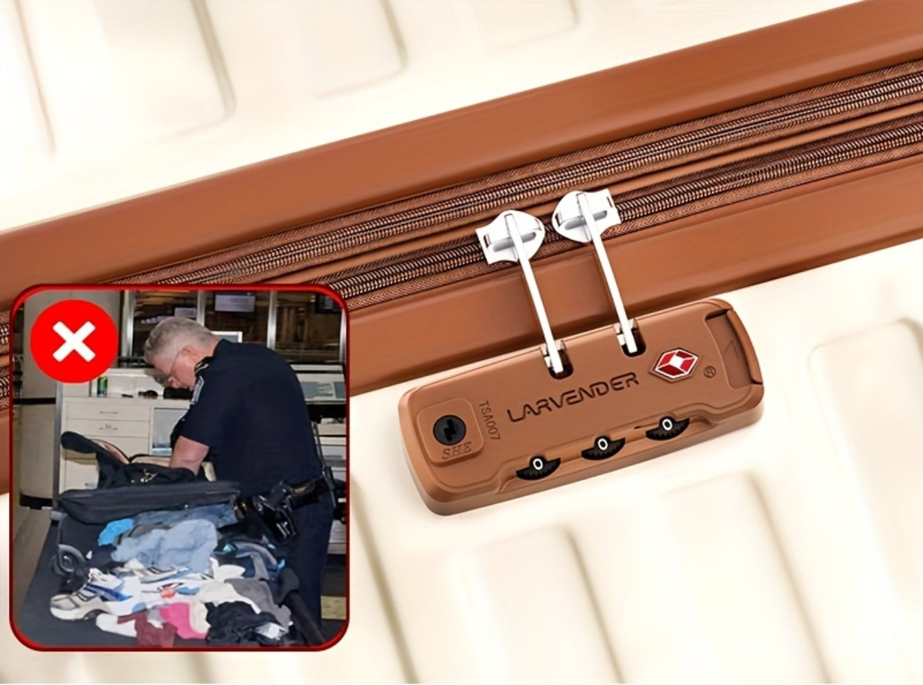 Luggage Set – 6 Piece, 28 Inch, TSA Lock, Expandable – detail view 12