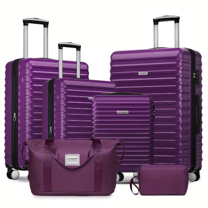Luggage Set – 6 Piece, 28 Inch, Spinner Wheels, TSA Lock – front view