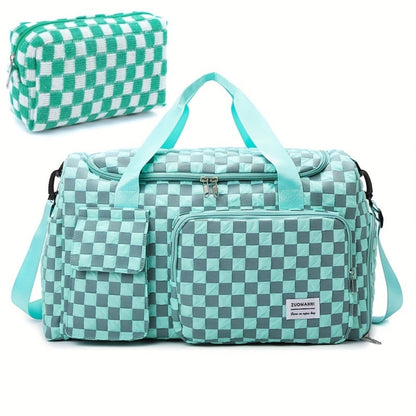 Travel Makeup Bag – 2-Piece, Foldable, for Travel – front view