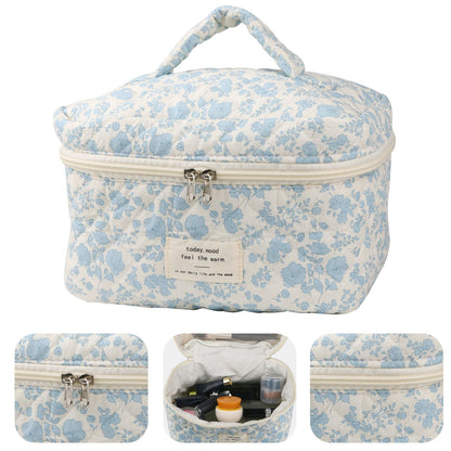Travel Makeup Bag – 2-Piece, Quilted, Large Capacity, for Travel – detail view 8