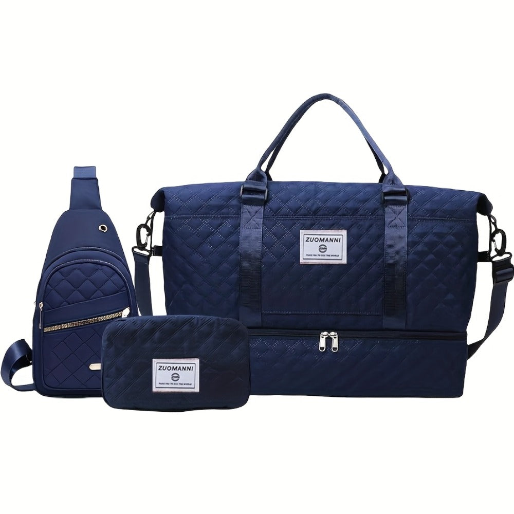 Travel Makeup Bag – 3 Piece, for Travel & Everyday Use – detail view 6