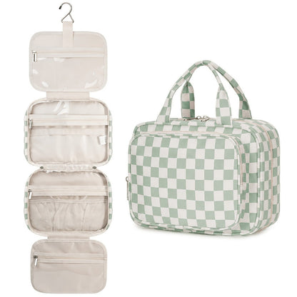 Travel Makeup Bag – for Travel, Hanging Toiletry Compartment Kit Cosmetic – detail view 6