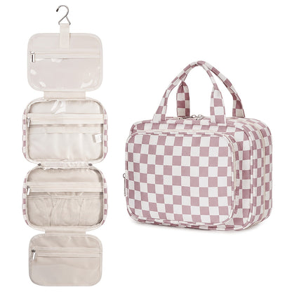 Travel Makeup Bag – for Travel, Hanging Toiletry Compartment Kit Cosmetic – detail view 18