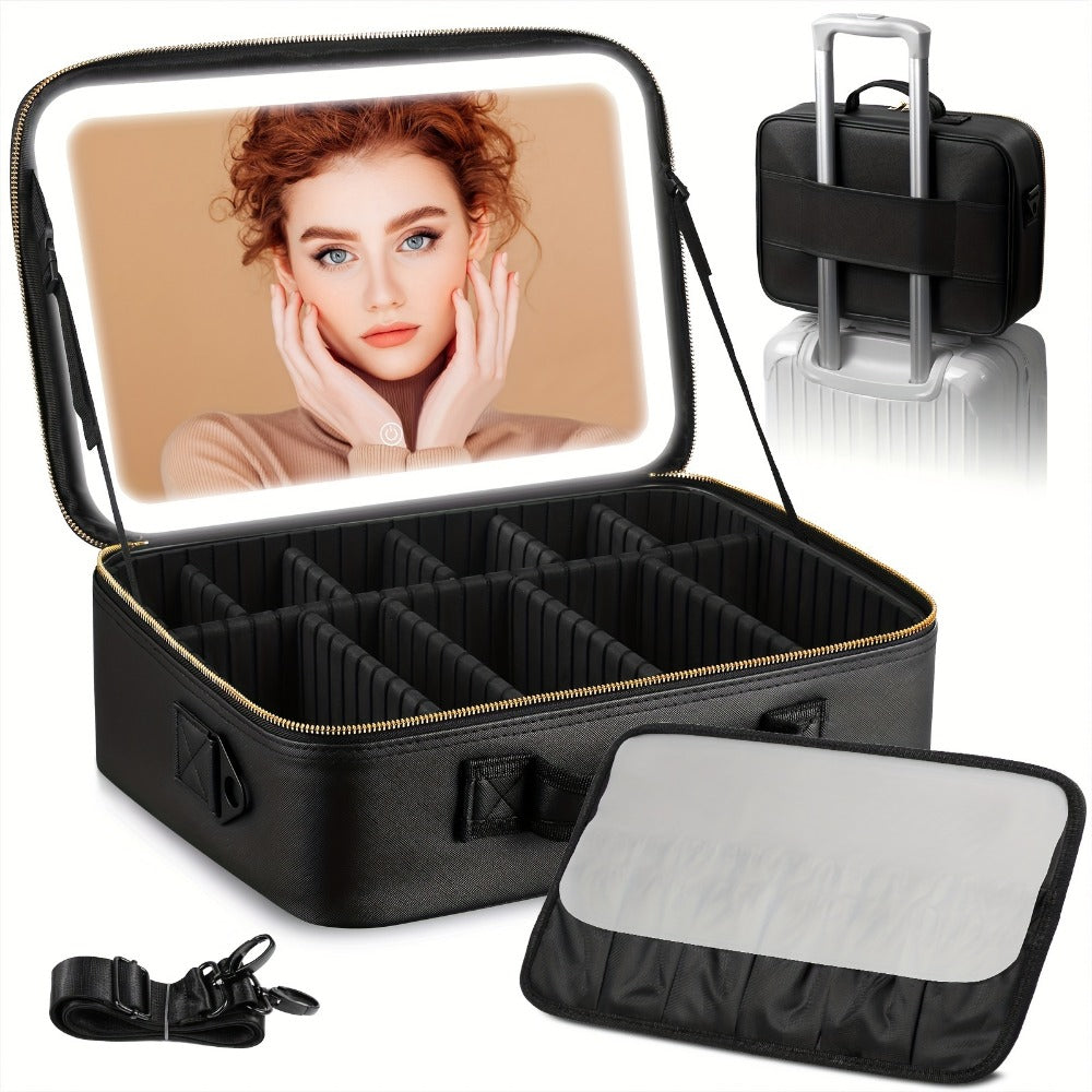 Travel Makeup Bag – 3-Color, for Travel – front view