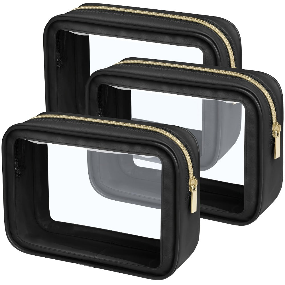 Travel Makeup Bag – Clear, Transparent, for Travel – front view