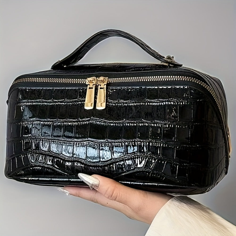Travel Makeup Bag – PU Leather, Large Capacity, for Travel – detail view 3