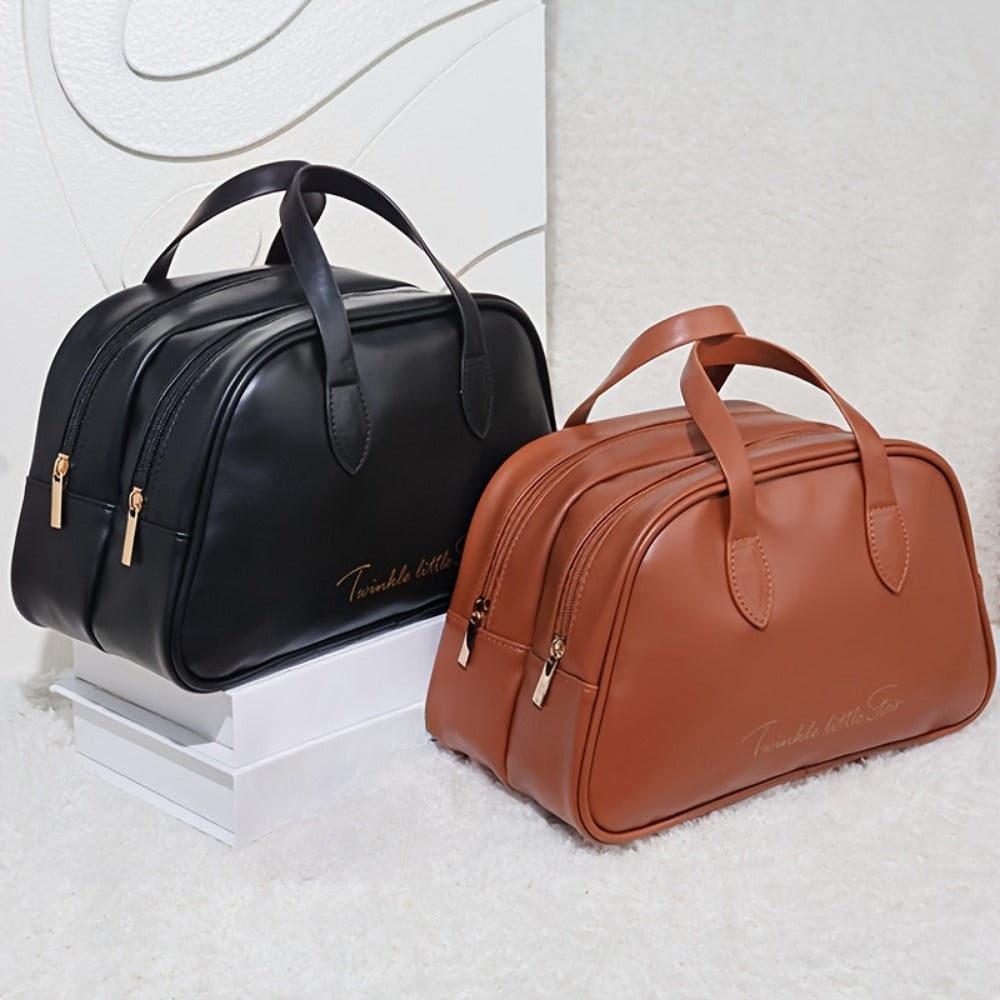Travel Makeup Bag – PU Leather, Large Capacity, for Travel – detail view 11