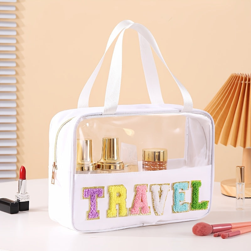 Travel Makeup Bag – PVC, Transparent, Clear, for Travel – front view - product view 11