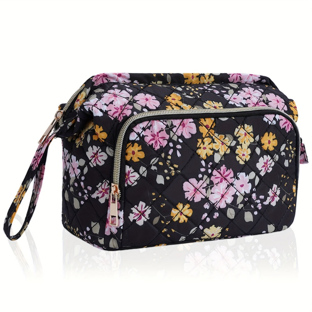 Travel Makeup Bag – Quilted, Trolley Sleeve, for Travel – detail view 15
