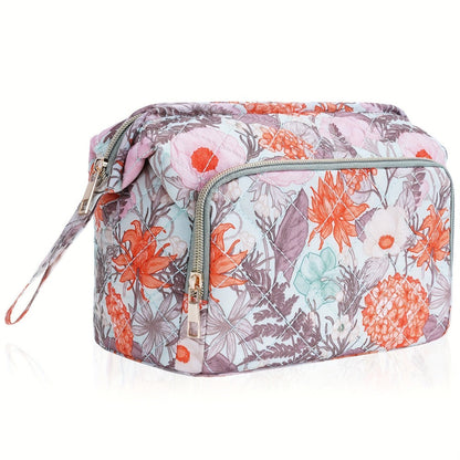 Travel Makeup Bag – Quilted, Trolley Sleeve, for Travel – detail view 17