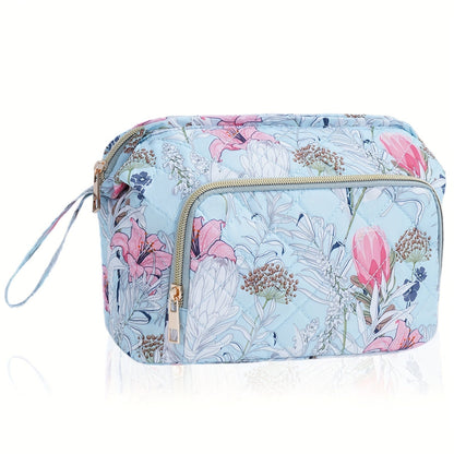 Travel Makeup Bag – Quilted, Trolley Sleeve, for Travel – detail view 5