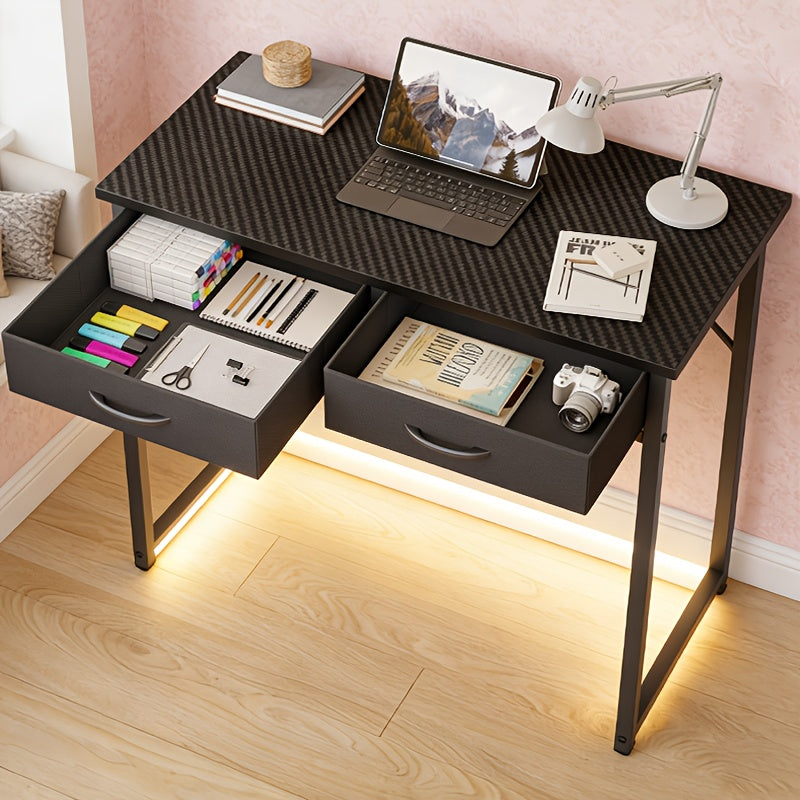 Vanity Desk shown in the 42 Inch-Black option