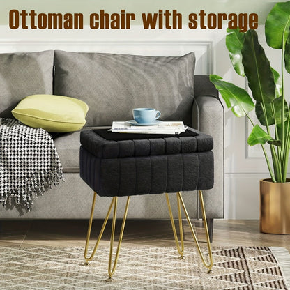 Makeup Vanity Desk with Hidden Storage and Padded Seat for Bedroom detail image - detail view 13