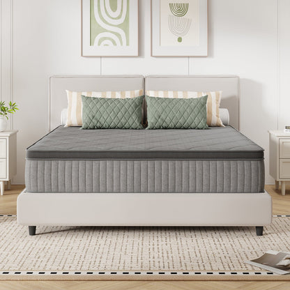Mattress shown in the Full, 14in Gray option