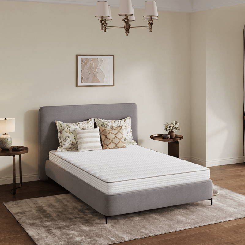 Mattress shown in the King, 8 inch option