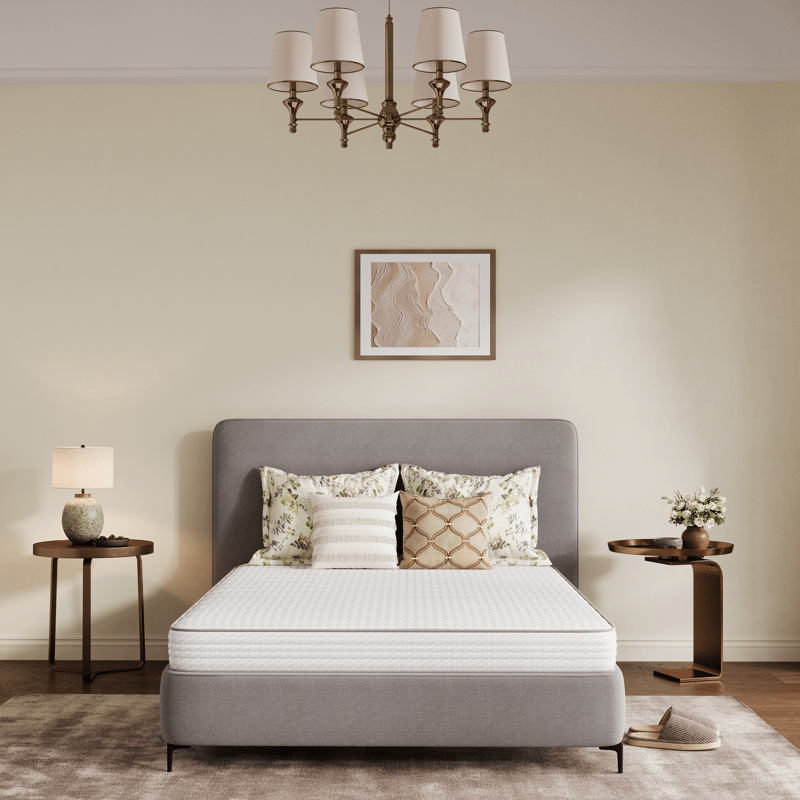 Mattress shown in the Twin, 8 inch option