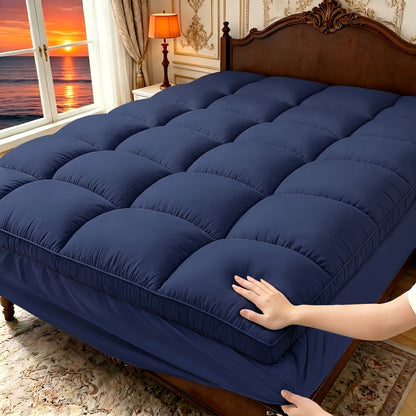 Mattress Toppers shown in the navy, Twin(39"x 75") option