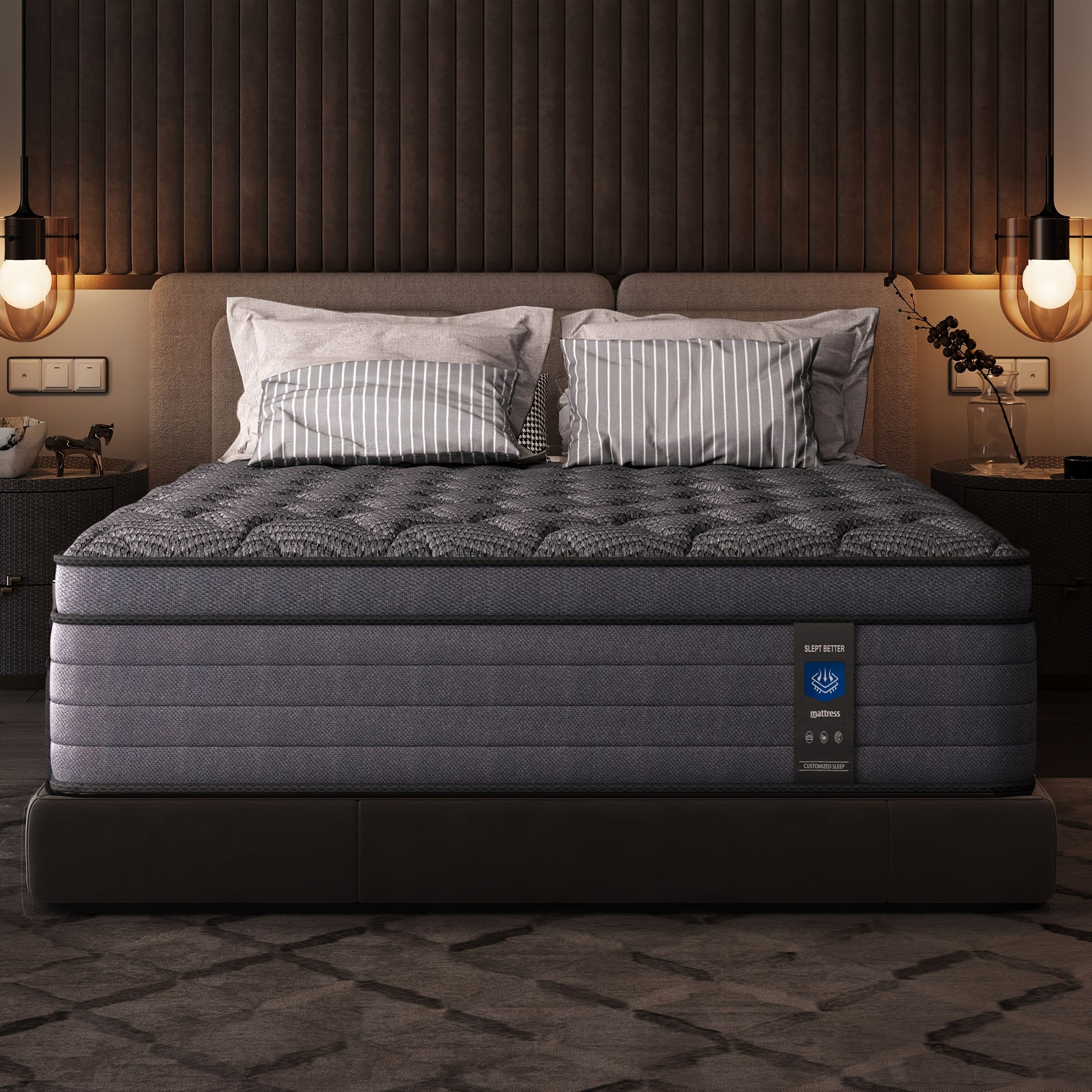 Mattresses shown in the 10-inch, Twin option