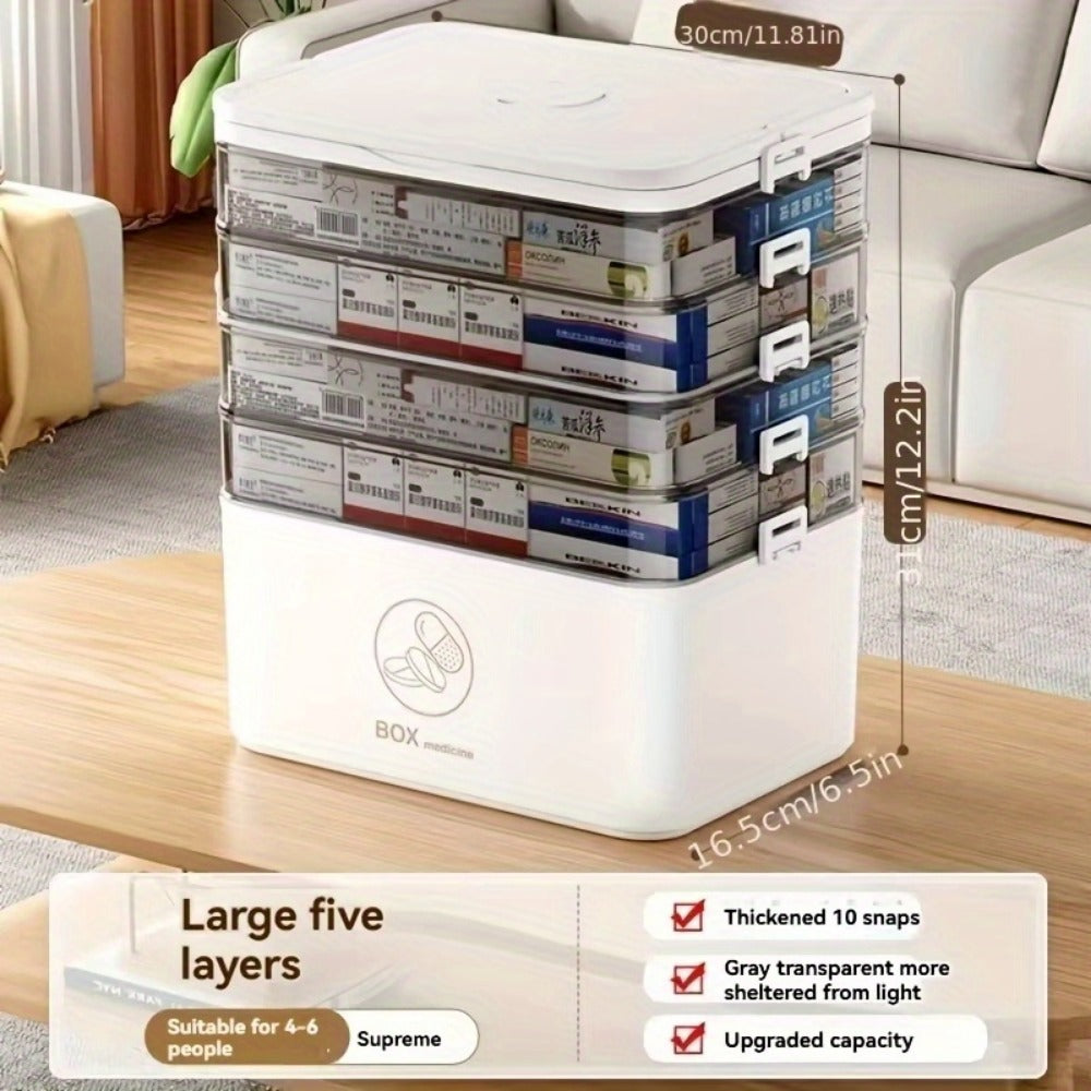 Medicine Storage Box with Large-Capacity Storage for Bedroom detail image - detail view 3