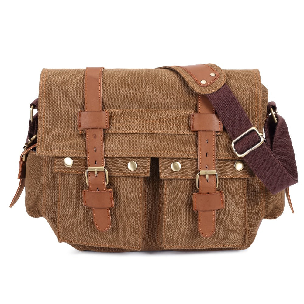 Men's Crossbody Bag – Canvas, for Travel & Everyday Use – detail view 4