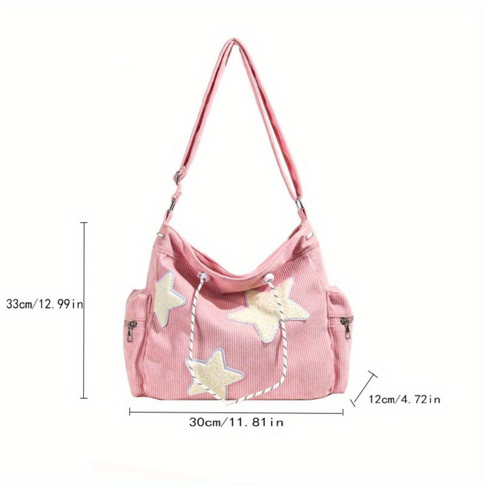 Men's Crossbody Bag – Canvas, Large Capacity, for Work & School – detail view 18