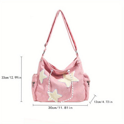 Men's Crossbody Bag – Canvas, Large Capacity, for Work & School – detail view 18