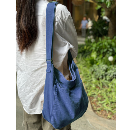 Men's Crossbody Bag – 7 Colors, Canvas, Large Capacity, for Travel & Work – detail view 11