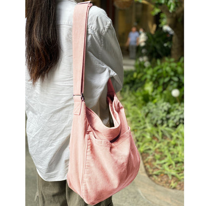 Men's Crossbody Bag – 7 Colors, Canvas, Large Capacity, for Travel & Work – detail view 22