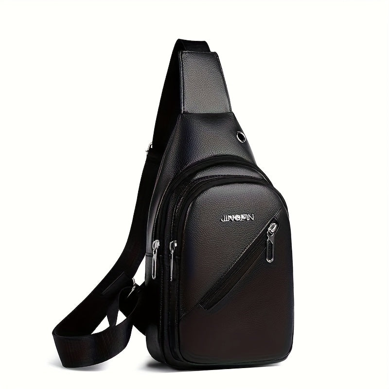Men's Crossbody Bag – Large Capacity, for Travel & Work – front view - product view 12
