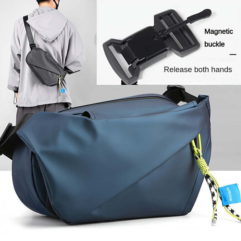 Men's Crossbody Bag – Nylon, Large Capacity, for Everyday Use – front view - product view 19