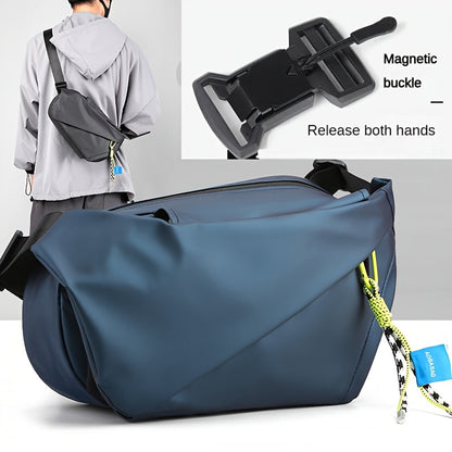 Men's Crossbody Bag – Nylon, Large Capacity, for Everyday Use – front view - product view 19