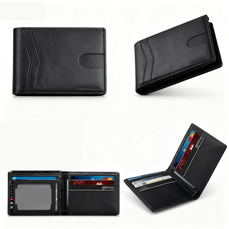 Men's Wallet – 2in, Genuine Leather, RFID Blocking, Anti-Theft – detail view 9