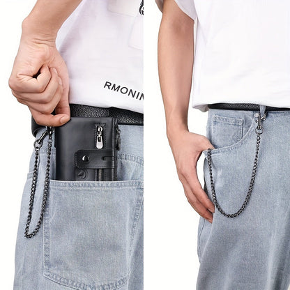 Men's Wallet – Anti-Theft, Double Zipper Coin Pocket Card – detail view 11
