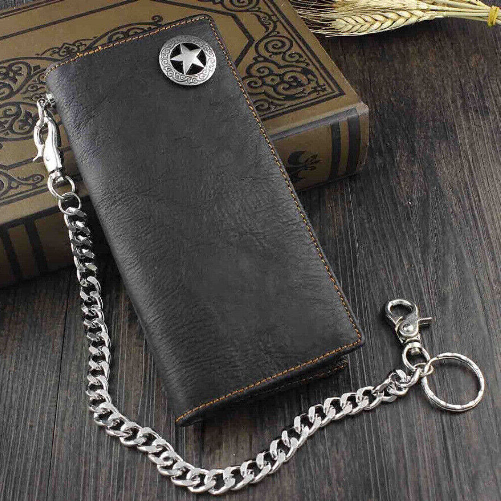 Men's Wallet – Concho Rock Star Cowhide Leather – front view - product view 12