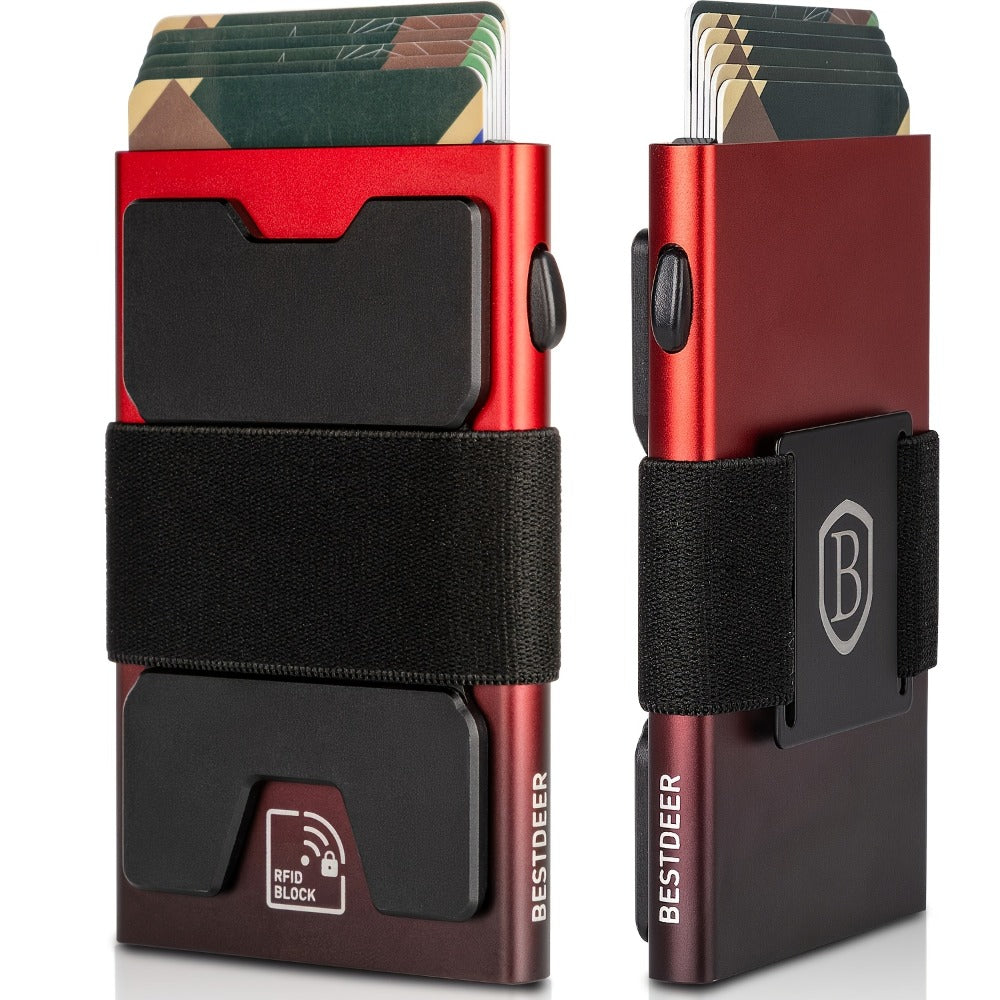 Men's Wallet – 3 Colors, Expandable, RFID Blocking – front view
