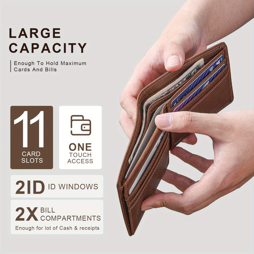 Men's Wallet – Genuine Leather, Large Capacity – detail view 5